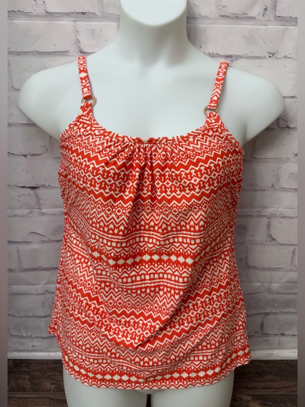 Fantasie Grenadine Sidari Tankini Underwire Swim Top USA 40DD‎ Geometric Scoop
